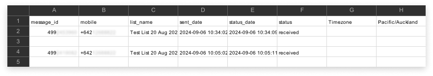 Black and white screenshot of inbox in campaign manager