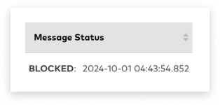 Colourful screenshot of inSender ID Request quadrant in Optus SMS Suite