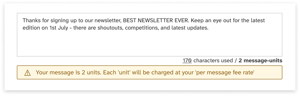 colourful screenshot showing options to add recipients when sending a New Message in Web2SMS